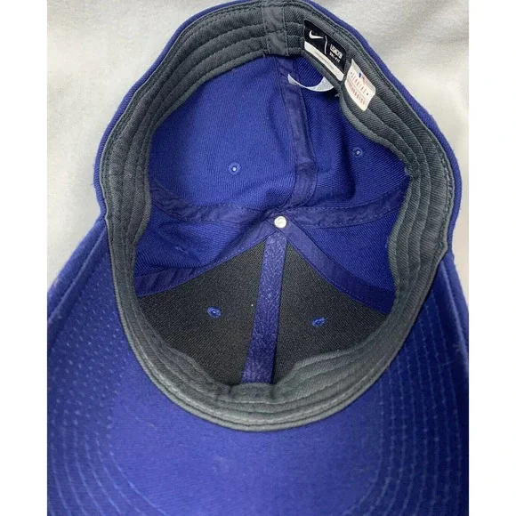 Texas Rangers Hat Cap Nike Stretch Fit Blue Red Embroidered MLB Baseball Dri-FIT - Picture 4 of 8